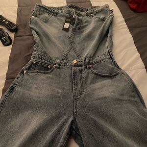 Brand new denim romper!